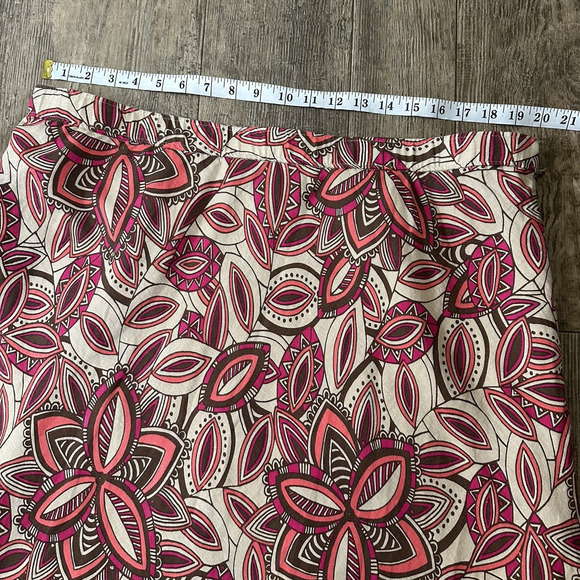 East 5th Sz 20W Floral Paisley Linen Blend Lined Maxi Modest Long Skirt 40x36.5 - Picture 3 of 7